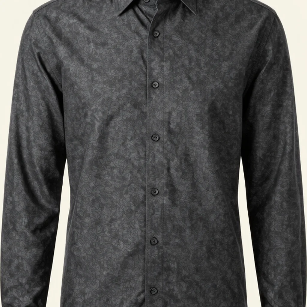 Charcoal Poplin Shirt