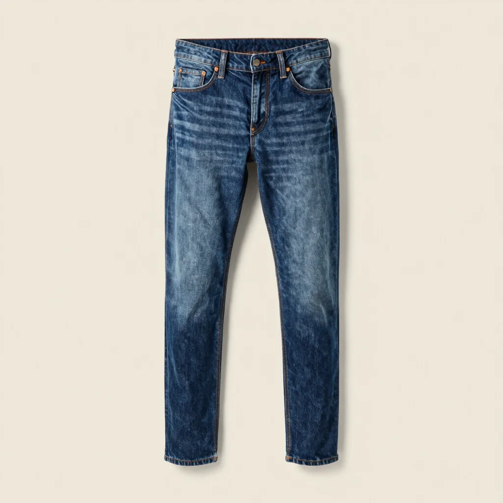 Tapered Indigo Jeans