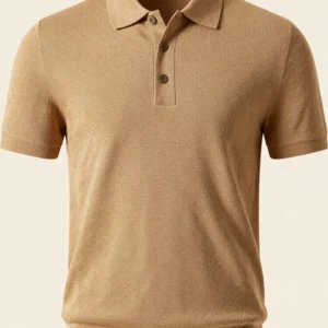Textured Knit Polo