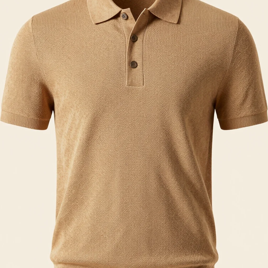 Textured Knit Polo